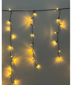 Catena luminosa LED natalizia da esterno 200 LED/230V 7,6 m IP44 nera