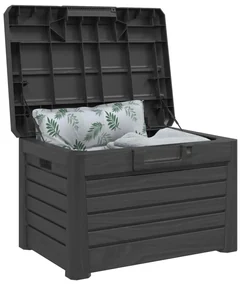 Contenitore cuscini antracite 73x50,5x46,5 cm in polipropilene