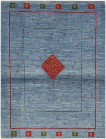 Gabbeh Tappeto 160x210 Blu (Iran) Annodato A Mano