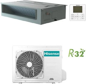 Climatizzatore Condizionatore Hisense Canalizzabile Serie Super R32 18000 btu ADT52UX4RCL8 inverter Classe a++/a+
