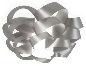 Plafoniera Moderna Cloud Polilux ® Argento 1 Luce E27 D60Cm