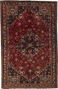 Shiraz Tappeto 260x170 Rosso (Iran) Annodato A Mano