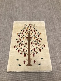 Gashguli Tappeto 90x60 Beige (Iran) Annodato A Mano