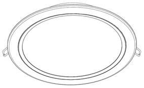 Philips 80088/17/16 - Lampada LED da incasso RASTABAN 1xLED/20W/230V