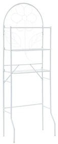 Scaffale Da Bagno Bianco 60x33x174 Cm /