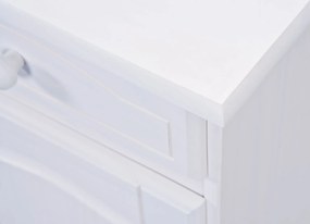 Credenza 3 ante 3 cassetti in pino massello bianco