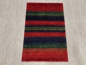 Loribaft Tappeto 80x120 Verde (Iran) Annodato A Mano