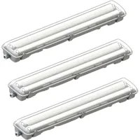 Plafoniera led 44w 2 tubi t8 150 centimetri risparmio energetico 6000k pezzi 3