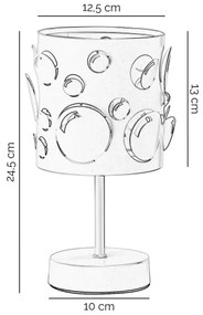 ONLI - Lampada da tavolo BOLLICINE 1xE14/6W/230V 22 cm bianca