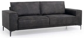 Divano in similpelle antracite 224 cm Copenhagen - Scandic
