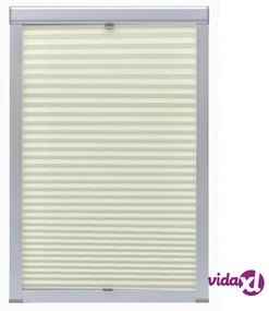 vidaXL Tenda Plissettata Oscurante Crema M04/304
