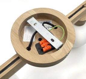 Plafoniera da soffitto ANTONIO 2xG9/5W/230V rovere/bianco