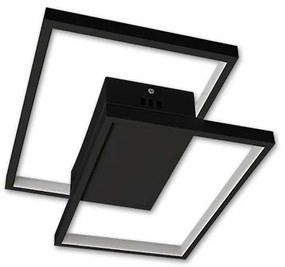 Plafoniera LED dimmerabile 45W/230V 3000-6500K nera + telecomando