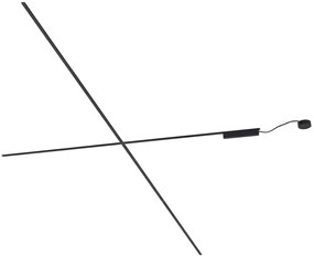 Sistema di binari moderni neri monofase 600 cm - Magnetic