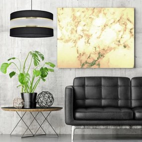 Lampadario a sospensione con filo HELEN 1xE27/15W/230V diametro 40 cm nero/oro