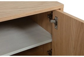 Tavolo TV modulare in rovere naturale 110x44 cm Modulair - vtwonen