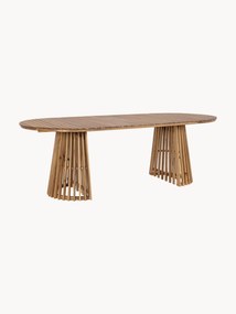 Tavolo da giardino ovale in legno di acacia Rodano, 220 x 100 cm
