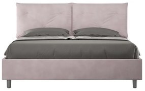 Letto imbottito Matrimoniale 160x210 cm Appia - Senza rete,Glicine,Microfibra