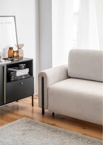 Divano beige allungabile/con contenitore e rivestimento in bouclé 244 cm Arcadova – ELTAP