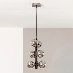 Brilagi - Lampadario LED a sospensione con filo MILLA 6xG9/3W/230V cromo lucido/fumé