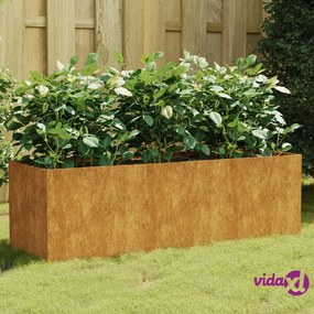 vidaXL Fioriera Rialzata da Giardino 120x40x40 cm in Acciaio Corten