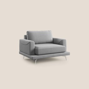 Dorian poltrona moderna in tessuto smacchiabile T05 grigio