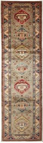 Kazak Tappeto orientale 290 x 90 Grigio (Pakistan) Annodato A Mano