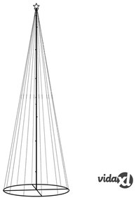 vidaXL Albero di Natale a Cono Bianco Caldo 732 LED 160x500 cm