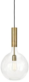 Rosdala Lampada a Sospensione Ø30xH55 Raw Brass/Clear - Konsthantverk