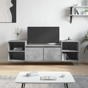Mobile Per Tv Grigio Cemento 160x35x55 Cm Legno Multistrato /