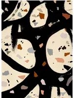Mindthegap Carta da parati Terrazzo - Black
