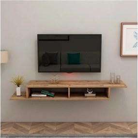 Mobile Porta TV Sospeso 120 Cm Design Moderno Muson Effetto Legno