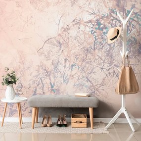 Carta da parati – Rami astratti beige