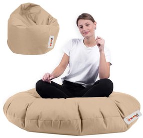 Poltrona sacco beige 100x20xX65 cm