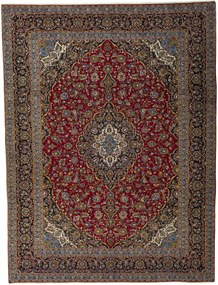 Kashan Tappeto persiano 410 x 310 Rosso (Iran) Annodato A Mano