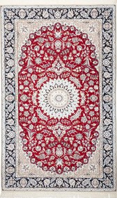 Nain Tappeto persiano 250 x 150 Rosso (Iran) Annodato A Mano