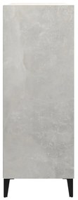 Credenza grigio cemento 69,5x32,5x90 cm in legno multistrato