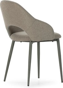 Sedie da pranzo in set verdi in imbottito 2 pz Lia – Marckeric