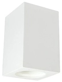 Applique da Soffitto in Gesso Pitturabile 70x70x130mm 1xGU10