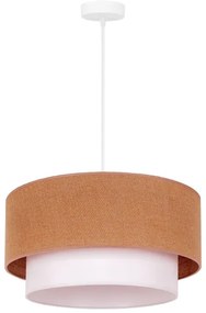 Duolla - Lampadario a sospensione con filo BOHO 1xE27/40W/230V diametro 45 cm beige/bianco