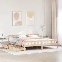 Letto senza Materasso 180x200 cm in Legno Massello di Pino 3301585