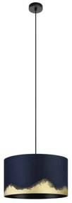 Eglo 39973 - Lampadario a sospensione con filo CASUARITA 1xE27/40W/230V diametro 38 cm blu/oro
