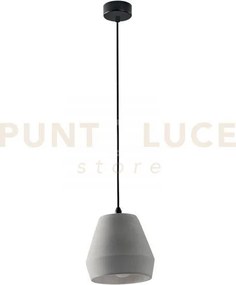 Lampadario a sospensione ando forma geometrica grigia 1 luce attacc...