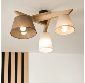 Plafoniera ANTONIO 3xE14/40W/230V rovere