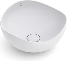 Lavabo da appoggio Ohtake ROCA D37.5 irregolare in ceramica perla