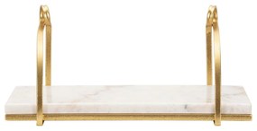 Mensola in marmo bianco-oro 40 cm Marble - Mauro Ferretti