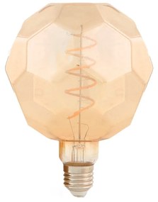 Lampadina Led Esagoni Vintage a Filamento G125 E27 a 4W decorativa Bianco caldo 2300K M LEDME