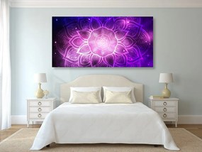 Quadro su tela – Mandala con sfondo galattico