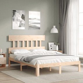 Giroletto Senza Materasso 140x200 Cm İn Legno Massello Di Pino /