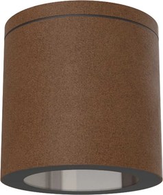 Applique da soffitto IP54 GU10 in Alluminio e Vetro - Corten